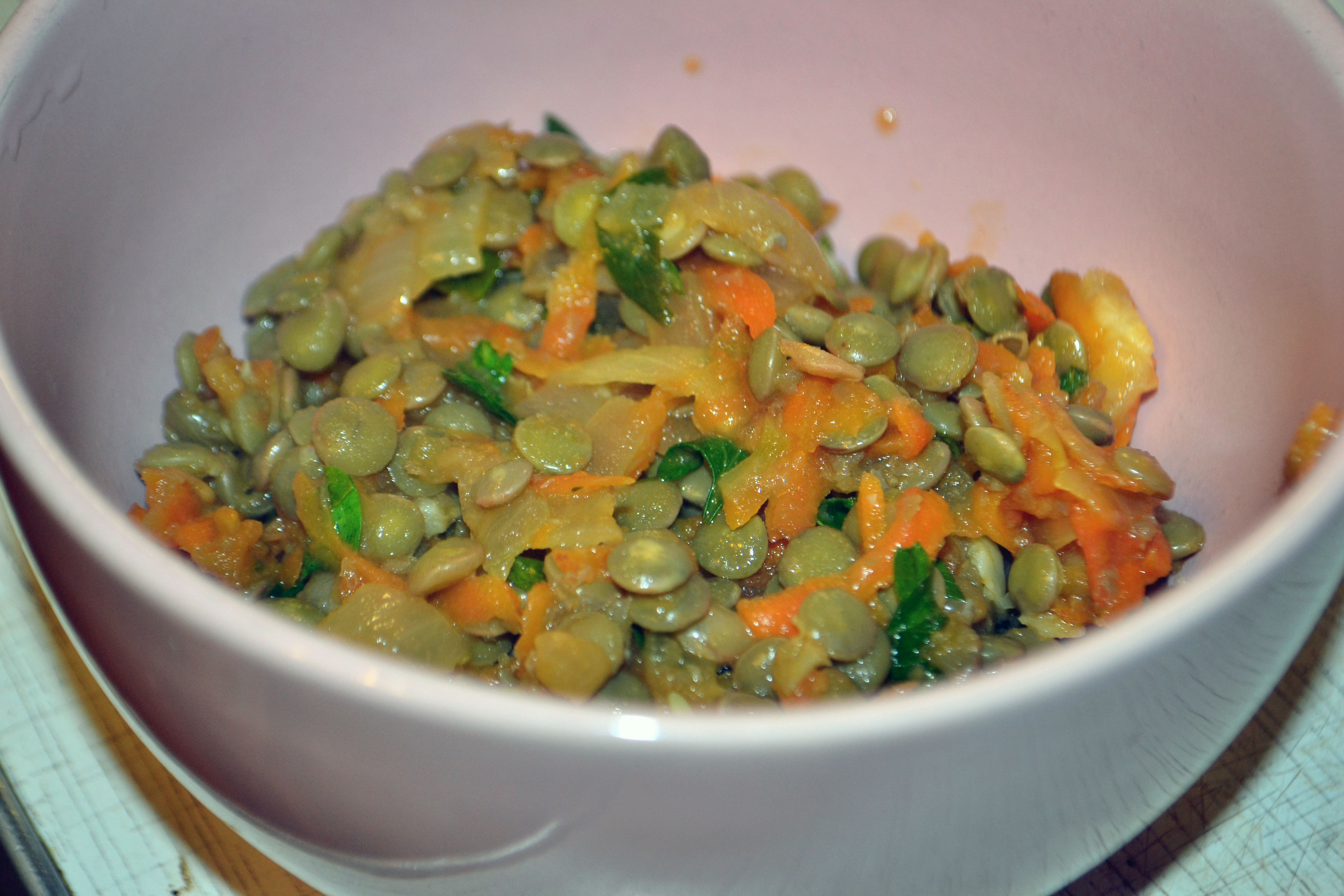 чечевица с овощами